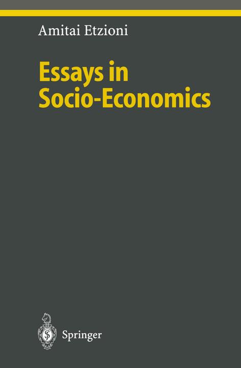 Essays in Socio-Economics (Amitai Etzioni, 2010)