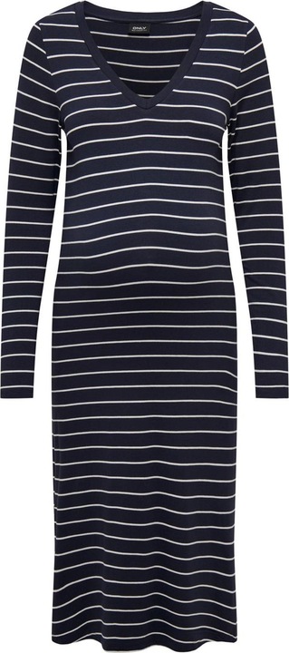 Produktbild Only Maternity Mama V-Ausschnitt Kleid mit langen Ärmeln (S)