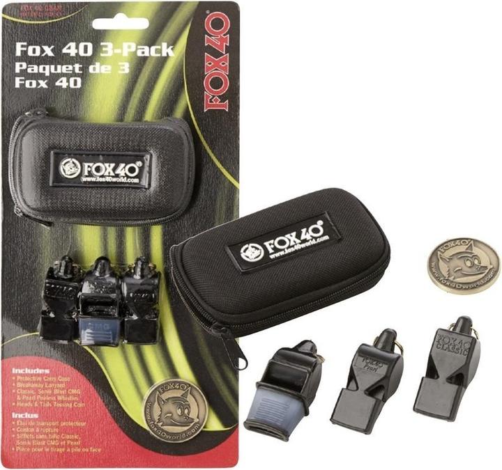 Image du produit Fox40 pack de 3 sifflets fox (x3)