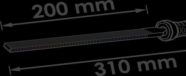 Produktbild Vigor Flachstumpf-Feile ∙ V1787 ∙ 310 mm (Hieb 2, 200 mm)