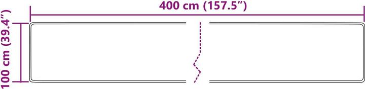 Produktbild vidaXL Läufer Teppich (400 x 100 cm)