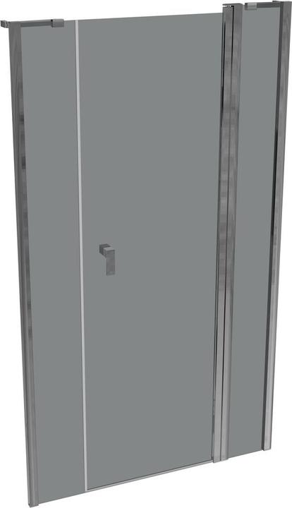 Actual product image Hüppe Design pure 4-corner swing door with fixed segment and side panel in niche, width:110cm height:190cm (200 cm, 110 cm, 190 cm)