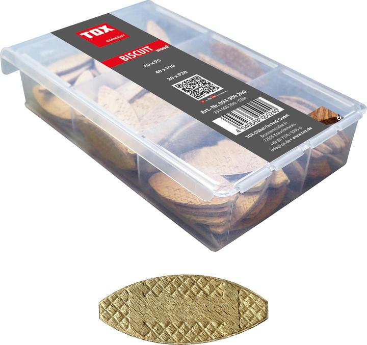 Tox Wooden Flat Dowels Miniset Biscuit Wood 100 pieces (100 pcs.)