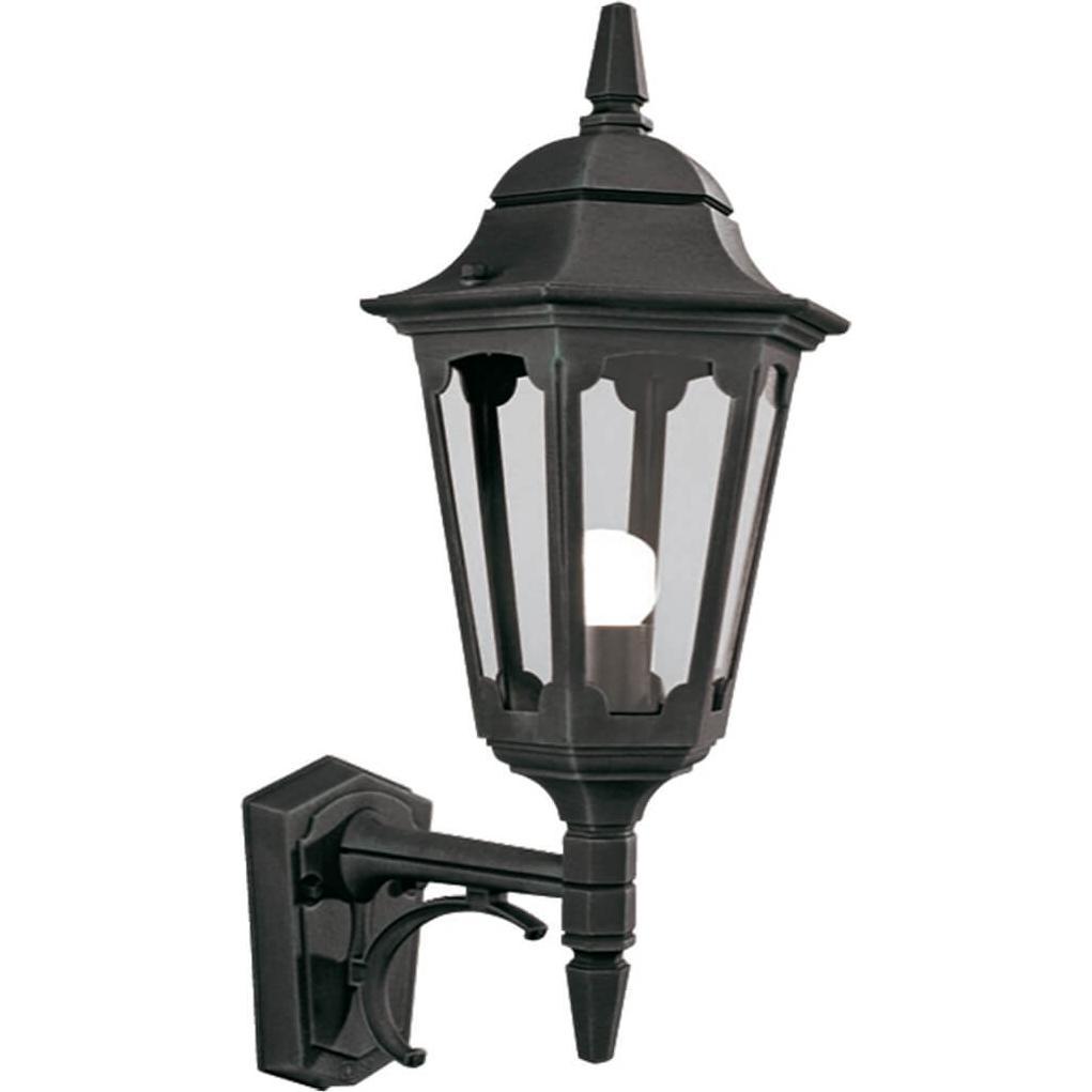 Elstead Lighting, Gartenbeleuchtung, Parish Aussen-Wandleuchte E27 52cm Schwarz IP44, Made in UK (E27, IP44)