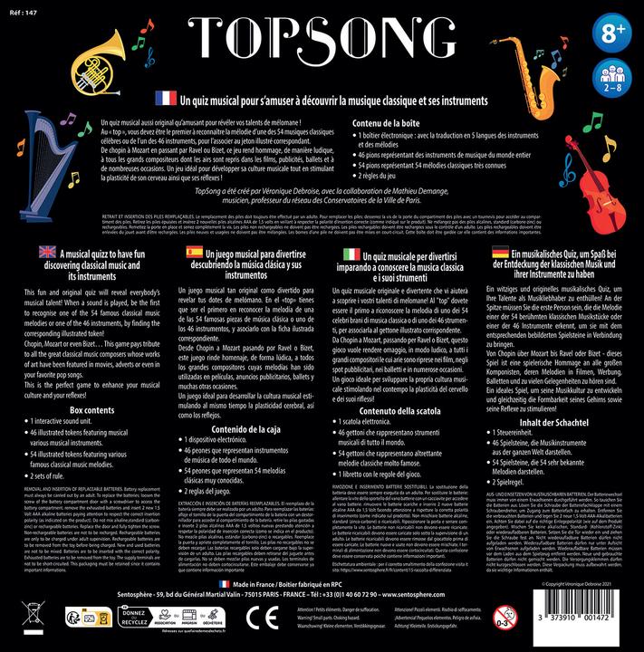 Image du produit Sentosphere TOPSONG (FR)