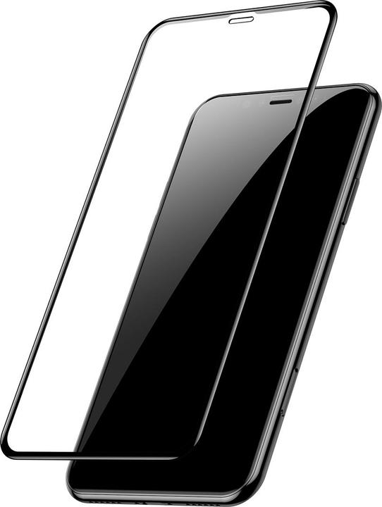 Actual product image Baseus 0.3mm Full-screen and Full-glass Tempered Glass Film(2pcspack+Pasting Artifact) for iP XS Max/11... (2 Piece, Apple iPhone XS Max, Apple iPhone 11 Pro Max)
