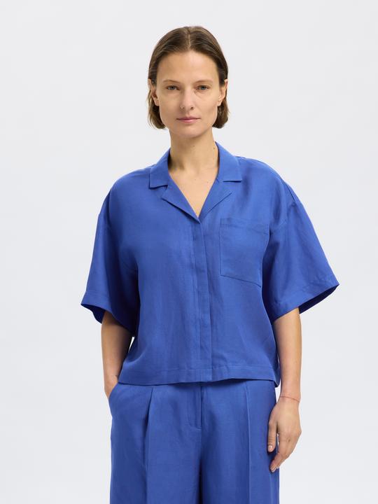 Actual product image Selected Boxy Kurzarmhemd (42)