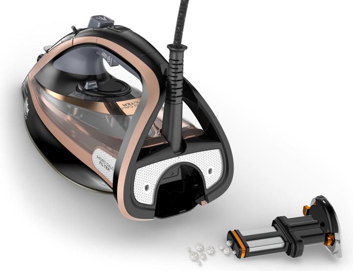 Immagine prodotto Tefal Ultimate Pure FV9845 Ferro da stiro a secco e a vapore con piastra autopulente Durilium, rame (3200 W, 260 g/min)