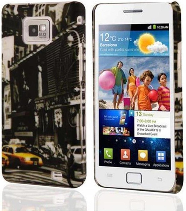 Image du produit Cadorabo Couverture rigide avec impression Cover (Samsung Galaxy S2 Plus, Samsung Galaxy S2)
