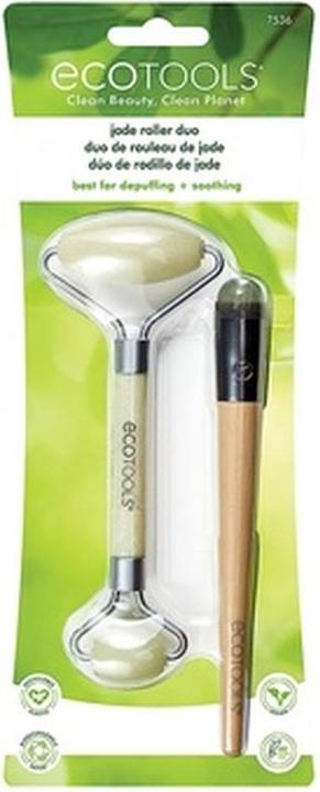 Image du produit EcoTools Jade Roller Facial Set Face Roller + Under Eye Roller Massage Tool 100% Jade Skincare Essen