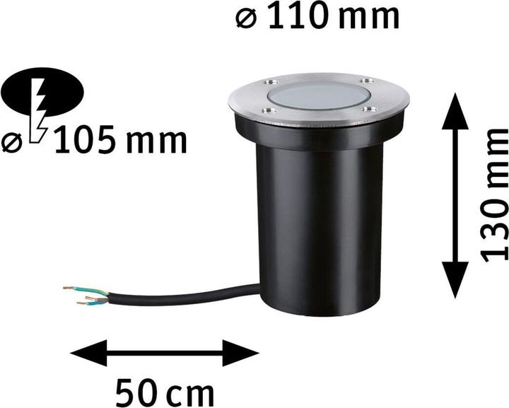 Actual product image Paulmann Floor (360 lm, GU10, IP65)