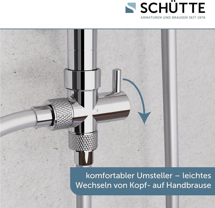 Image du produit Schütte Douche à effet pluie salle de bain MALLORCA Ensemble de douche à effet pluie chromé 60660