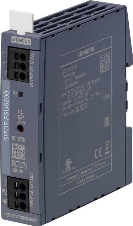 Produktbild Siemens DIN Rail Power Supply 12V 2A 24W