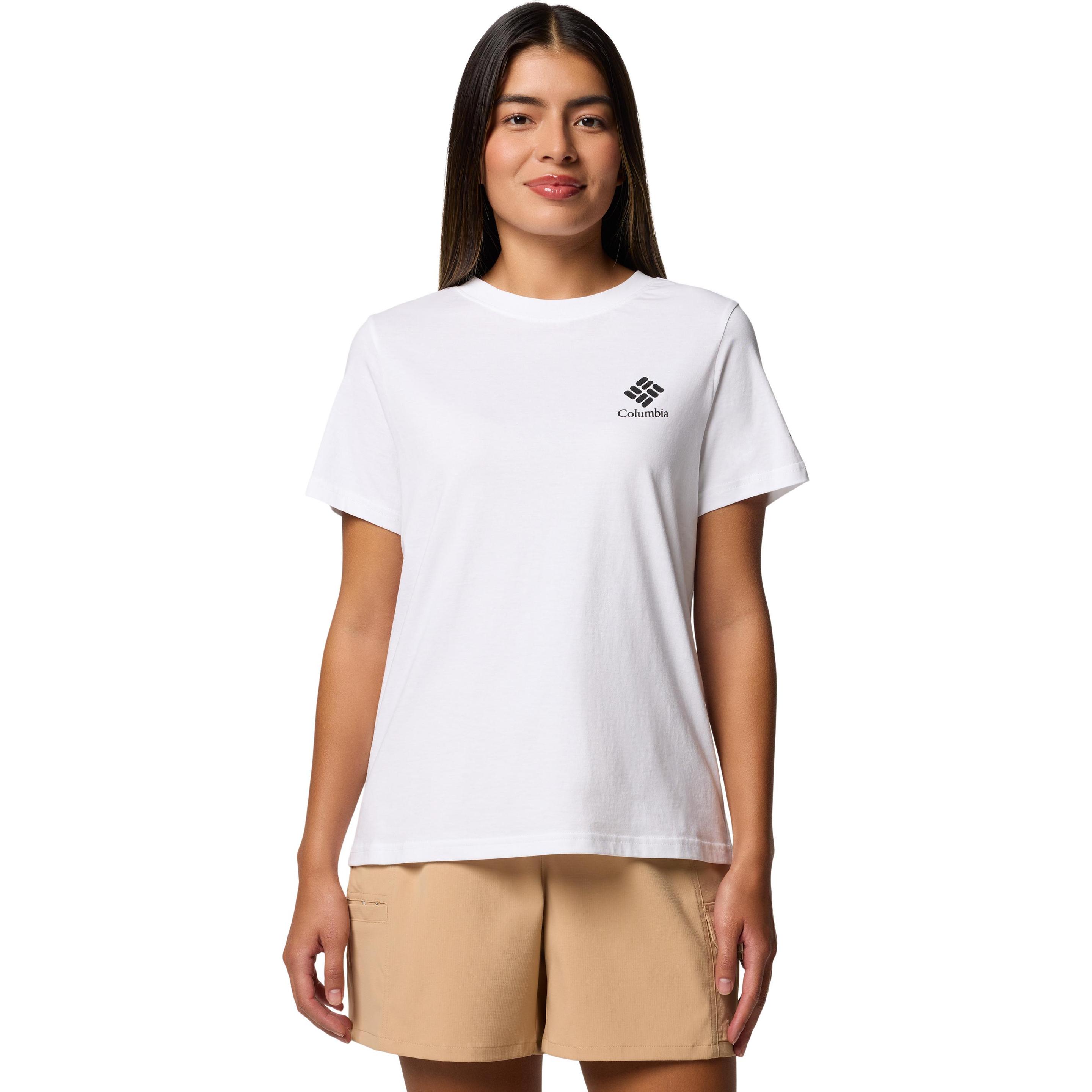 Columbia, Damen, Shirt, Rolling Bend™ Graphic SS, Weiss, (M)