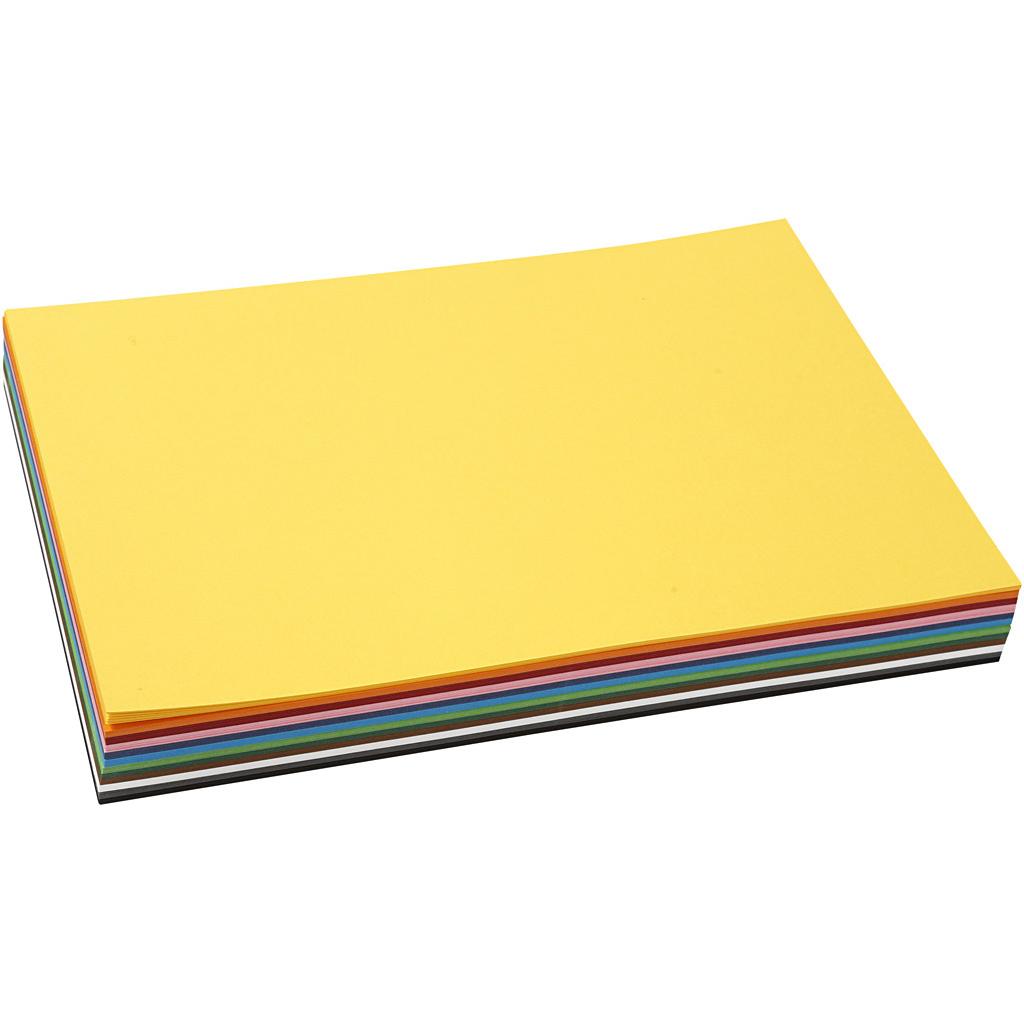Thumbnail - Creativ Company, Bastelpapier, Gekleurd Karton A4, 12 x 10 Vellen (180 g/m², 120 x)