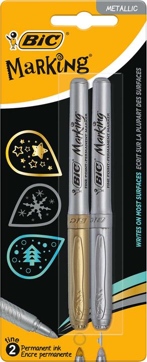 Immagine prodotto Bic Marcatore permanente oro e argento (1x)