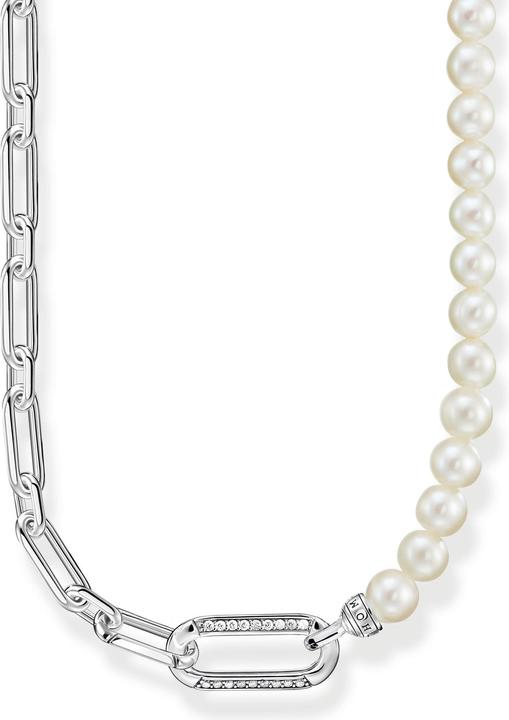 Immagine prodotto Thomas Sabo Collana link e perle argento (Argento 925, Annerito, 40 - 45 cm)