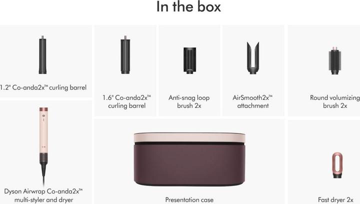 Actual product image Dyson Airwrap Co-anda 2x Straight + Wavy