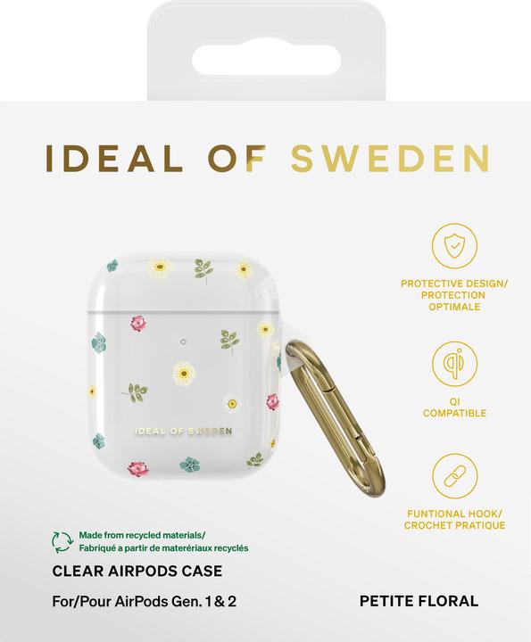 Actual product image iDeal Of Sweden Designer Hard-Cover Petite Floral clear (Headphone bag)