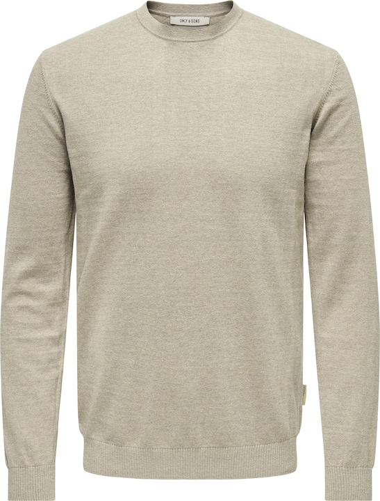 Only & Sons Onsloui Reg 12 Mel Crew Knit Noos (XS)
