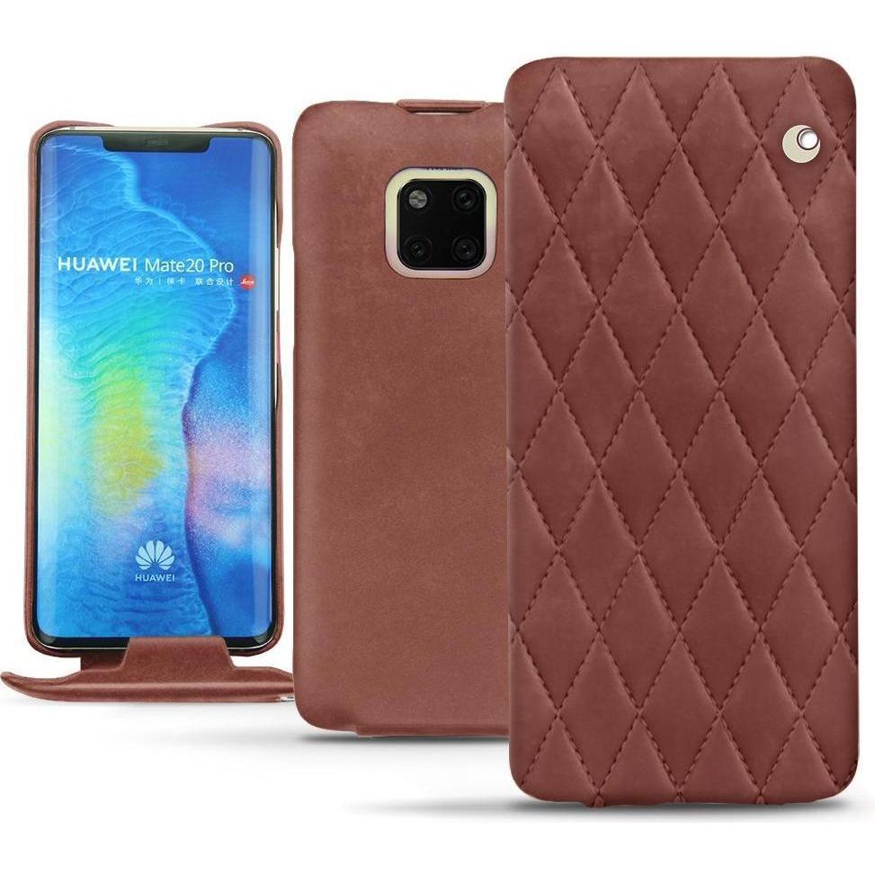 Noreve Lederschutzhülle vertikal (Huawei Mate 20 Pro), Smartphone Hülle, Rot