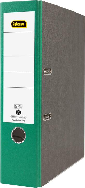 Actual product image Idena Folder A4 green 8cm cloud marble FSC mix (A4, 80 mm, 1 Piece)