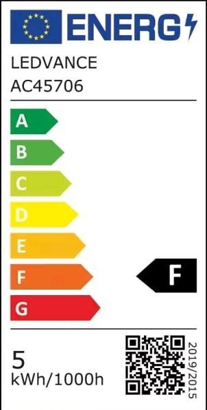 Label énergétique Ledvance Lampe LED à réflecteur (GU10, 4.50 W, 350 lm, 1 x, F)