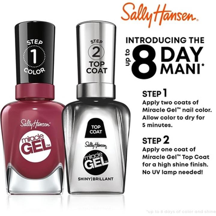 Immagine prodotto Sally Hansen Miracle Gel - Rhapsody Red 680 (680 Rosso Rapsodia, Smalto per unghie effetto gel)
