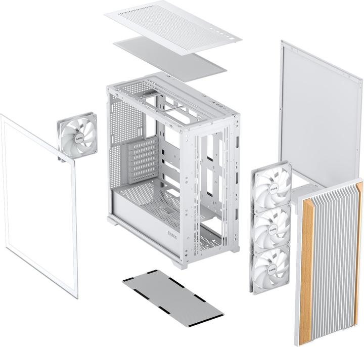 Actual product image Sama Gears Z60, White ATX Mid-tower Case (ATX, ITX, Micro ATX (mATX))