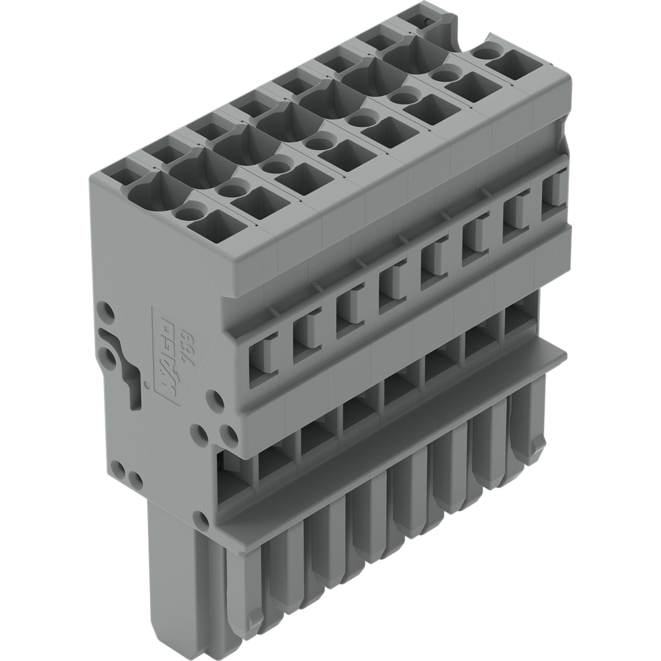 Thumbnail - 25x Wago 1 Conductor Female Plug, 8 Pole Grey (Diverse), Elektronikzubehör + Gehäuse, Grau