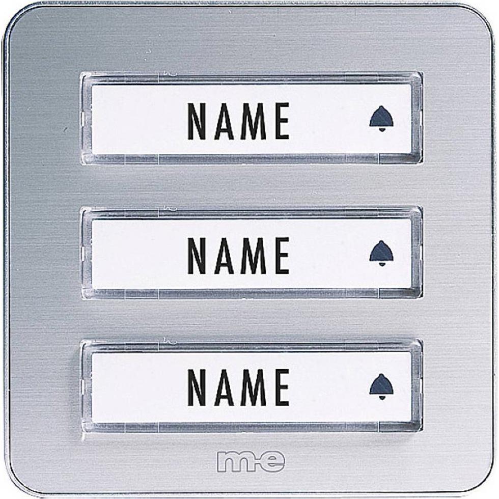 Modern-Electronics, Klingel + Türsprechanlage, Funk-Klingeltaster 1-Familienhaus Alu (Funk)