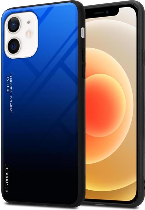 Produktbild Cadorabo TPU 2 Farben Glas Cover (Apple iPhone 12 mini)