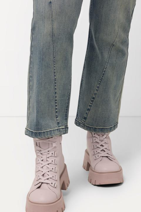 Produktbild Ulla Popken Jeans Mandy, Farbspritzer, Ziernaht, weites Bein (56)