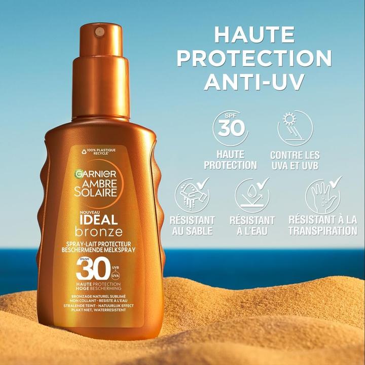 Image du produit Garnier Ideal Bronze Spray Lait Protecteur SPF30 150ml (Lait solaire, SPF 30, 150 ml)