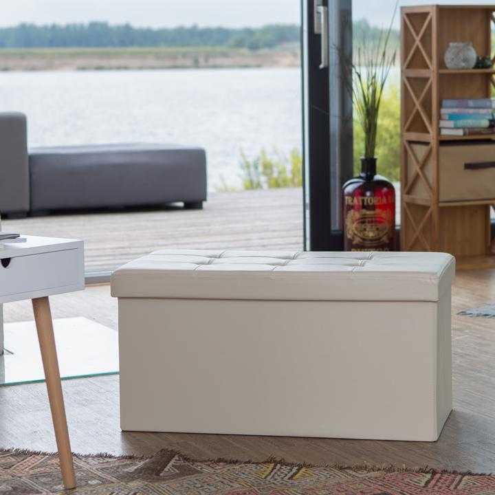 Actual product image Relaxdays Bench storage space (76 cm)