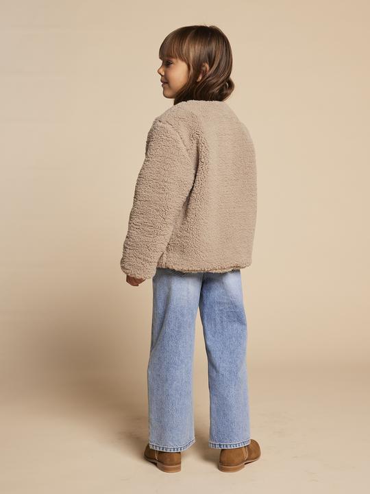 Immagine prodotto Envie de Fraise Mädchen Jacke mit Teddyfleece Mama-Tochter-Capsule, Futter mit Leo-Print (128)