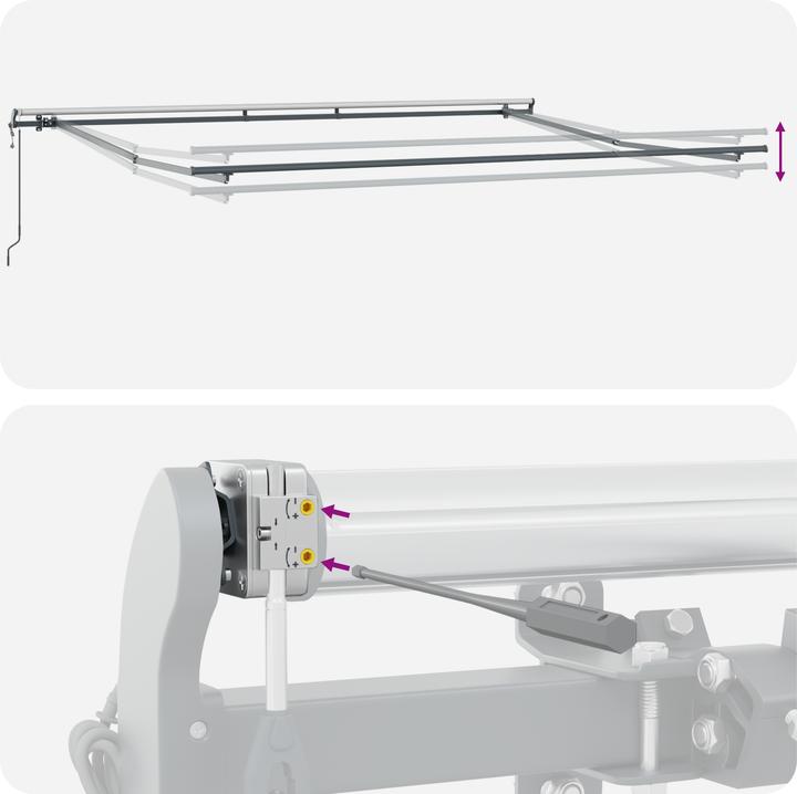 Produktbild VidaXL Automatische Einziehbare Markise Grün und Gelb 450x350 cm (4.50 m)