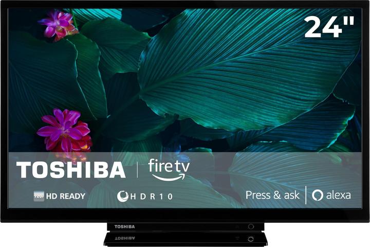 Produktbild Toshiba Fernseher 24 Zoll Fire TV HD-Ready Smart TV HDR Alexa Triple-Tuner LED TV 24WF3F63DAR (24", LCD, HD)