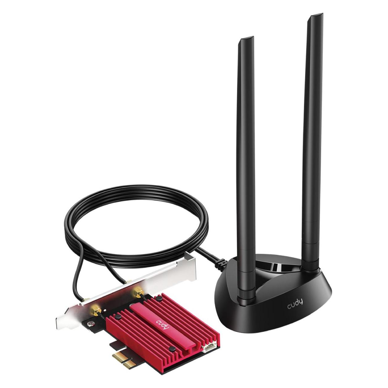 Cudy BE9300 (Mini Scheda Pci Express, Pci Express X1), Scheda Di Rete, Rosso