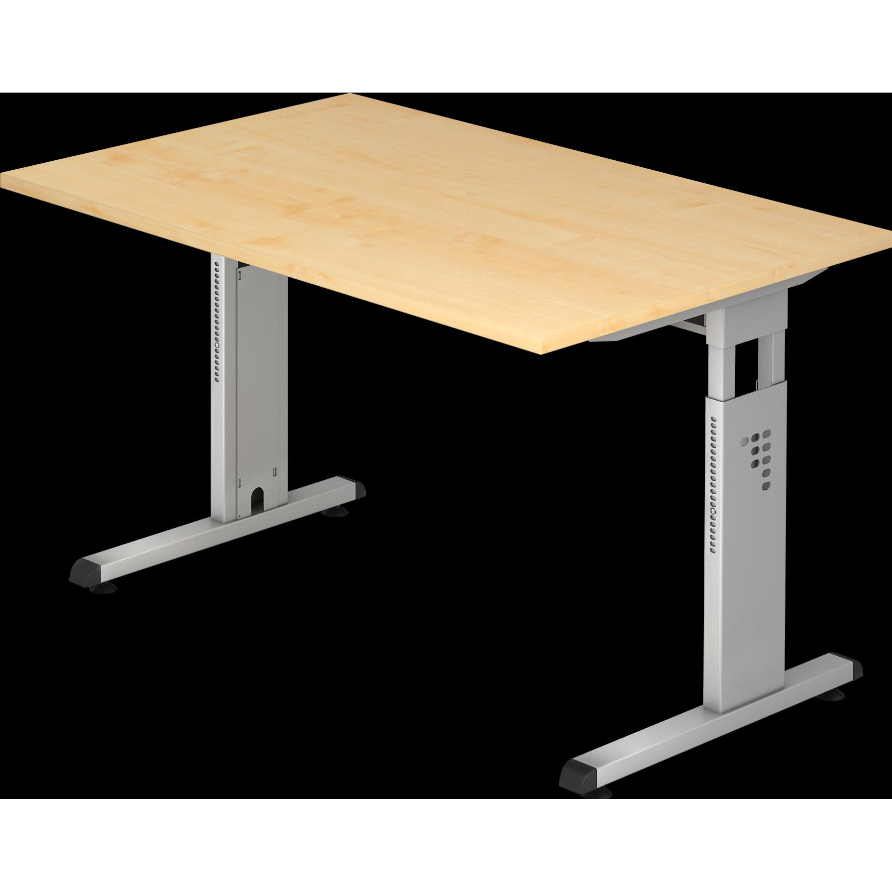 MC, Schreibtisch, MyTable O Schreibtisch mit Gestell Silber (1200 x 800 x 650 mm)