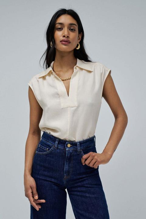 Actual product image Salsa Jeans Kurzarmbluse Blouse Lightdenim (M)