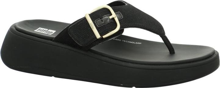 Actual product image Fitflop F Mode Buckle Shimmerlux Flatform Toe Post Sandal (41)