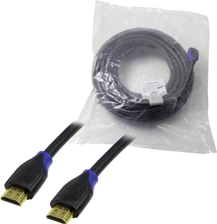 Productafbeelding LogiLink HDMI (Type A) - HDMI (Type A) (15 m, HDMI, 2.0)