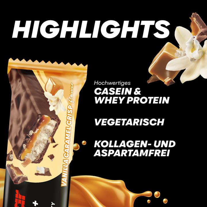 Produktbild Powerbar Protein Plus 30% (Vanille, Karamell, 15 Stk., 825 g)