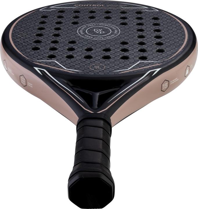 Produktbild Luxtri Padel Schläger Control 300 Rund Schwarz-Braun 370g Carbonfaser/EVA Tennis