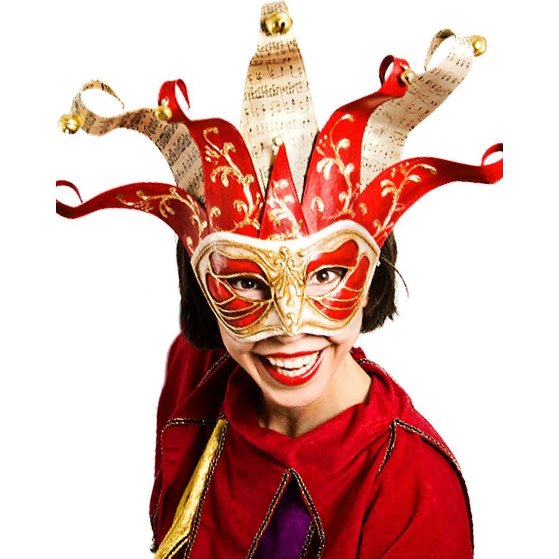 Maskworld Jolly Colombina Monica Rosso