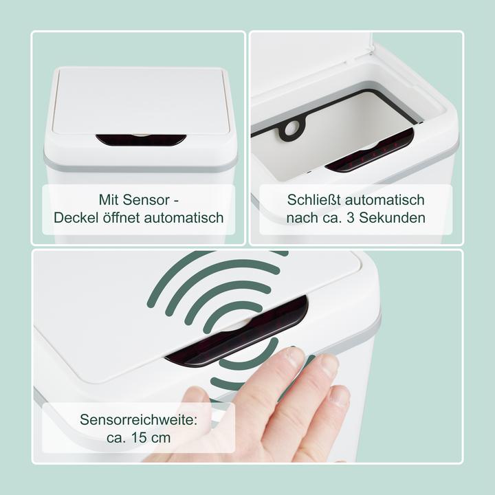 Produktbild Relaxdays Bad-Mülleimer (9 l)