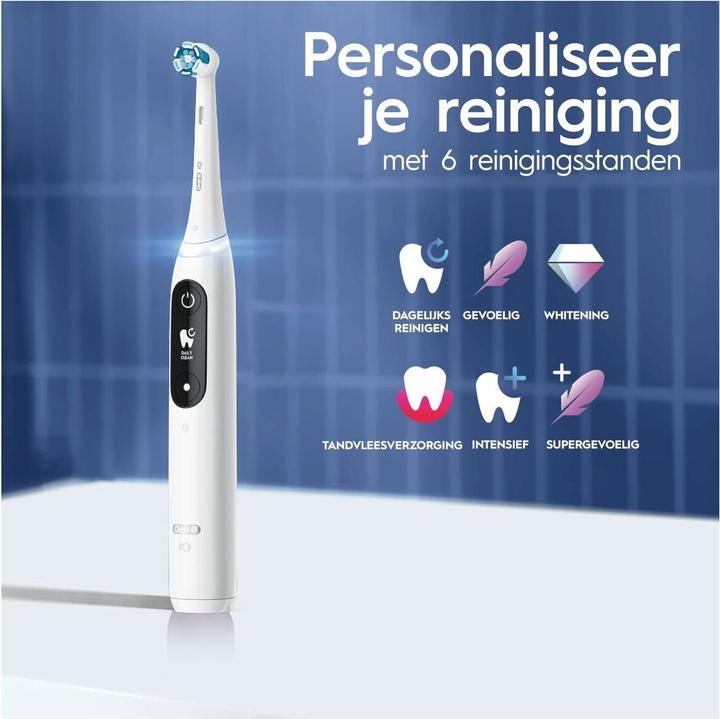 Produktbild Oral-B iO Series 8n wit met extra opzetborstel (Oszillierende Zahnbürste)