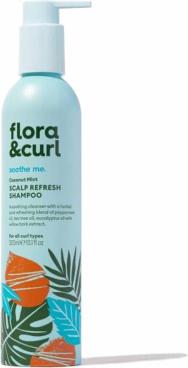 Maui Moisture Floracurl Coconut Mint Scalp Refresh Shampoo - 300ml (300 ml, Flüssiges Shampoo)