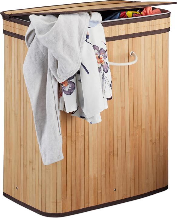 Actual product image Relaxdays Lidded Laundry Hamper (95 l)
